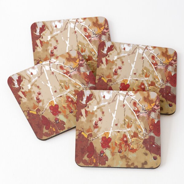 Item preview, Autumn leaves, abstract color print designed and sold by artdragongift 15.