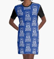 Bliss (Blue) Graphic T-Shirt Dress