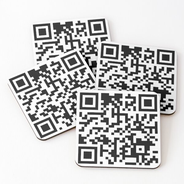 Aperçu de l'œuvre Rickroll Impression QR créée et vendue par WillboBaggins.