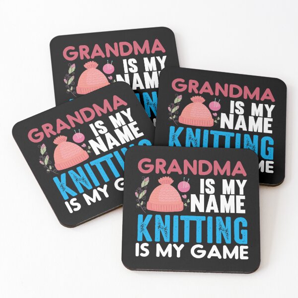 Item preview, Grandma Is My Name Knitting Is My Game Cute Funny Distressed Sarcastic Grandma Saying Design Idea For Knitting Lovers Grandmothers designed and sold by Prince - Bestseller ★★★★★.