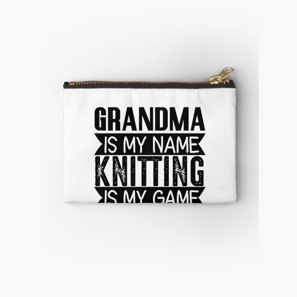 Item preview, Grandma Is My Name Knitting Is My Game Cute Funny Distressed Sarcastic Grandma Saying Design Idea For Knitting Lovers Grandmothers designed and sold by Prince - Bestseller ★★★★★.