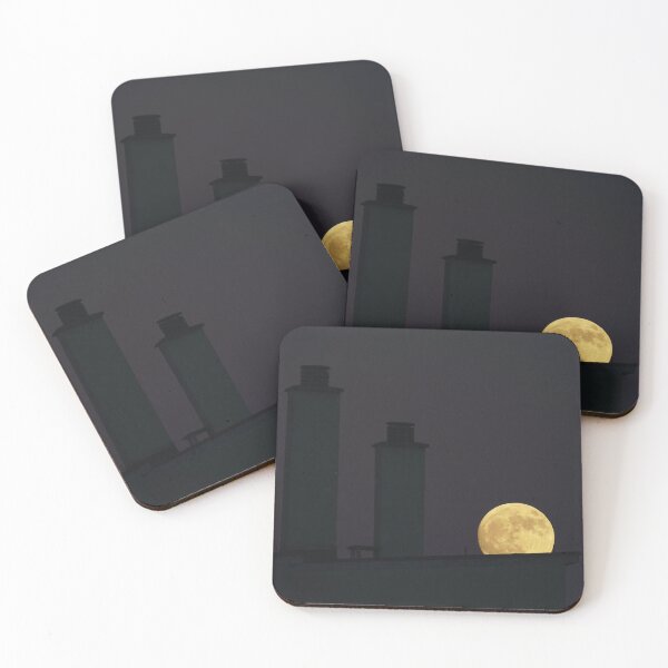 Item preview, Full Moon Rising Behind Building designed and sold by CarolinaReina.