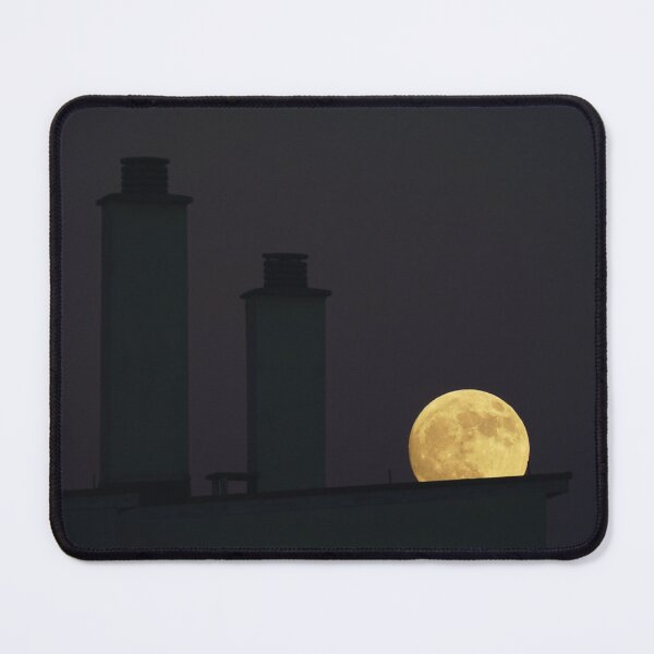 Item preview, Full Moon Rising Behind Building designed and sold by CarolinaReina.
