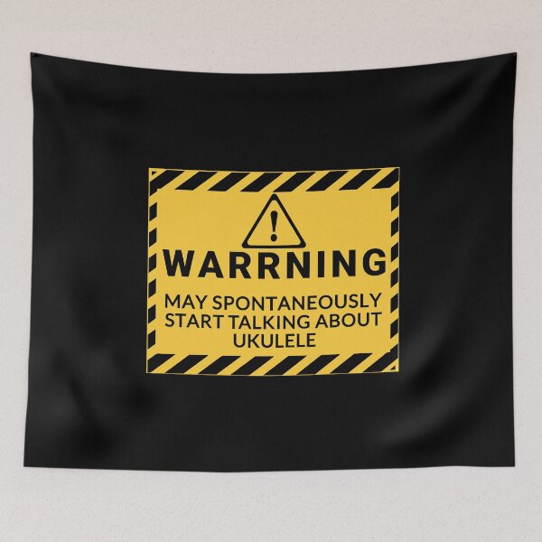 Item preview, warning may spontaneously start talking about Ukulele  - Funny Ukulele  designed and sold by Alaa EROUIBI.