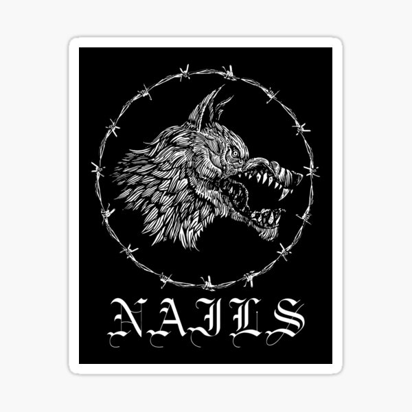 "Nails Band Logo" Sticker for Sale by LuisGoodman Redbubble