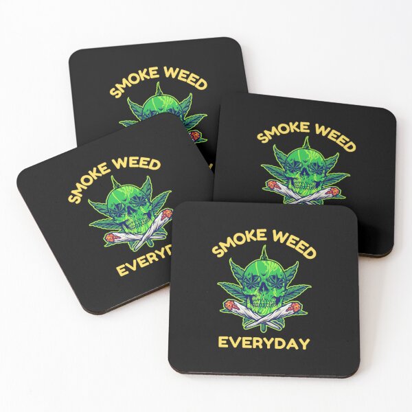 Item preview, Smoke Weed Everyday, Cannabis, Marijuana, Weed, 420, Leaf, Skull designed and sold by BestDesignbySof.