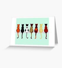 Fence sitters (Green) Greeting Card