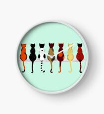 Fence sitters (Green) Clock