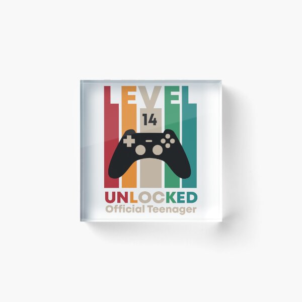 Item preview, Level 14 Unlocked Official Teenager,14th Birthday Gift designed and sold by Designista436.