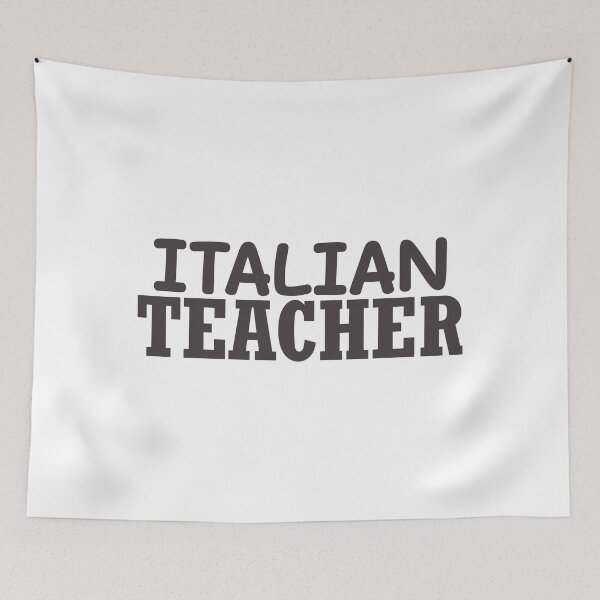 Item preview, Italian Teacher school designed and sold by Think4Prints.