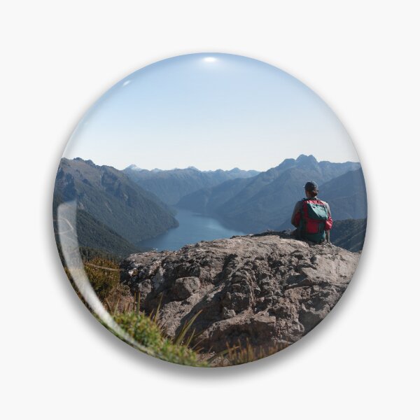 Item preview, Resting During the Hike with Mountain view on Kepler Track designed and sold by Danny Wanders.