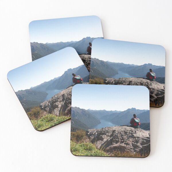 Item preview, Resting During the Hike with Mountain view on Kepler Track designed and sold by Danny Wanders.