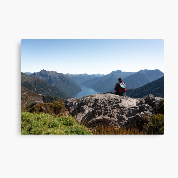 Item preview, Resting During the Hike with Mountain view on Kepler Track designed and sold by Danny Wanders.