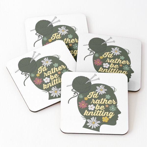 Item preview, I'd Rather Be Knitting Cute Funny Sarcastic Knitting Saying Design Idea For Knitting Lover Women designed and sold by Prince - Bestseller ★★★★★.