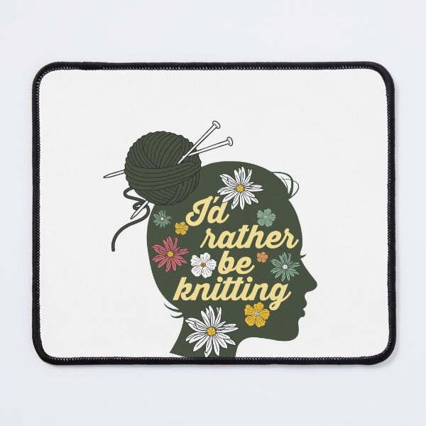 Item preview, I'd Rather Be Knitting Cute Funny Sarcastic Knitting Saying Design Idea For Knitting Lover Women designed and sold by Prince - Bestseller ★★★★★.