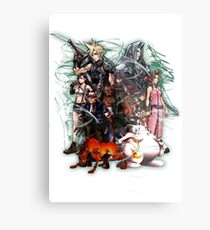 Final Fantasy VII - Collage Metal Print
