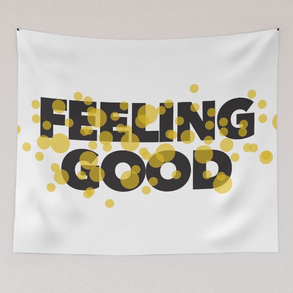 Item preview, Modern, playful, cheerful typographic design of Feeling Good designed and sold by theendup.