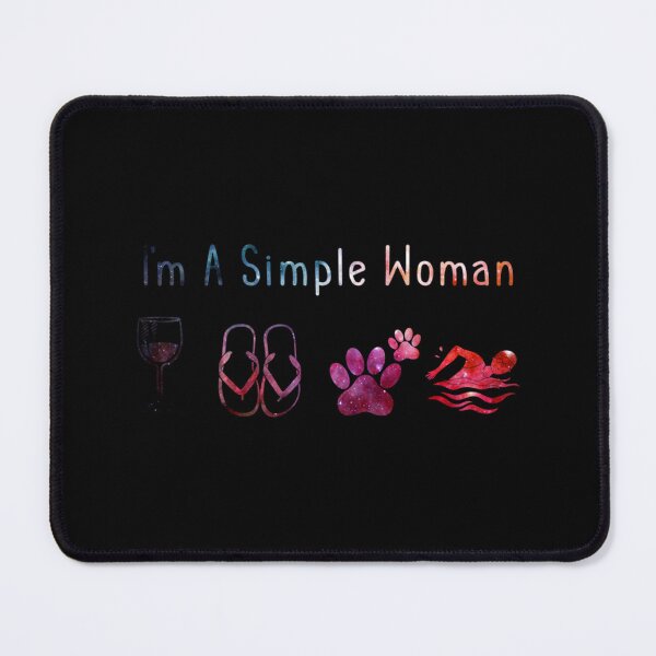 Item preview, I'm A Simple Woman Galaxy Swimming Essential T-Shirt designed and sold by monica45je.