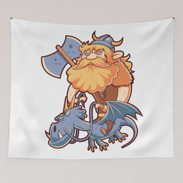 Item preview, Viking MEN AND DRAGON - Nordic Norse designed and sold by Emil1993.