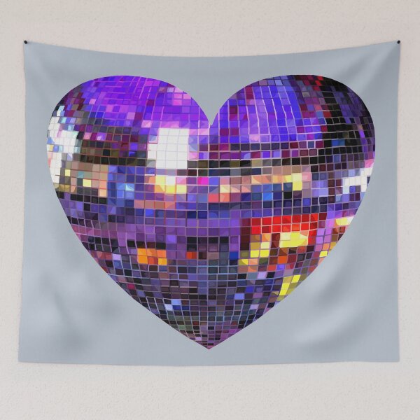 Item preview, Purple Disco Ball Heart  designed and sold by Deborah Camp.