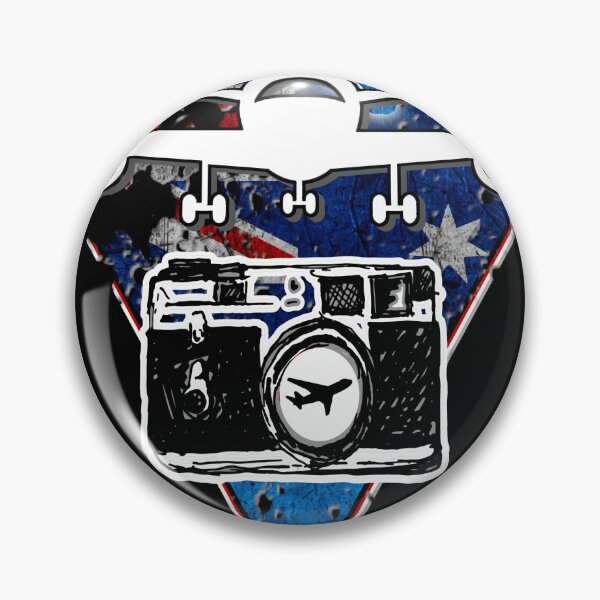 Item preview, Australian plane aviation photographer with vintage camera designed and sold by AEROSPACE-IND.