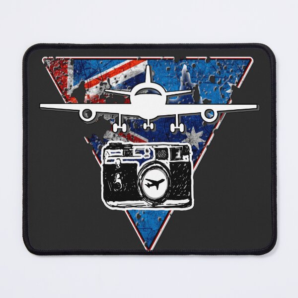 Item preview, Australian plane aviation photographer with vintage camera designed and sold by AEROSPACE-IND.