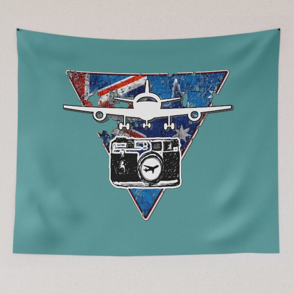 Item preview, Australian plane aviation photographer with vintage camera designed and sold by AEROSPACE-IND.