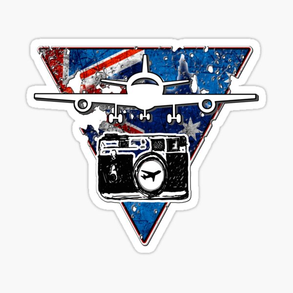 Item preview, Australian plane aviation photographer with vintage camera designed and sold by AEROSPACE-IND.