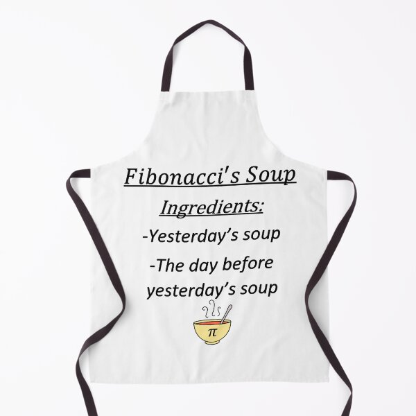 Item preview, Fibonacci soup, funny math designed and sold by NoetherSym.