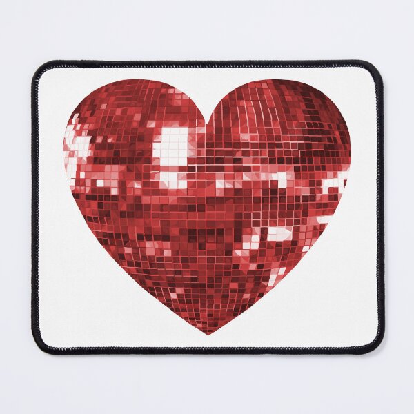 Item preview, Red Disco Ball Heart designed and sold by Deborah Camp.
