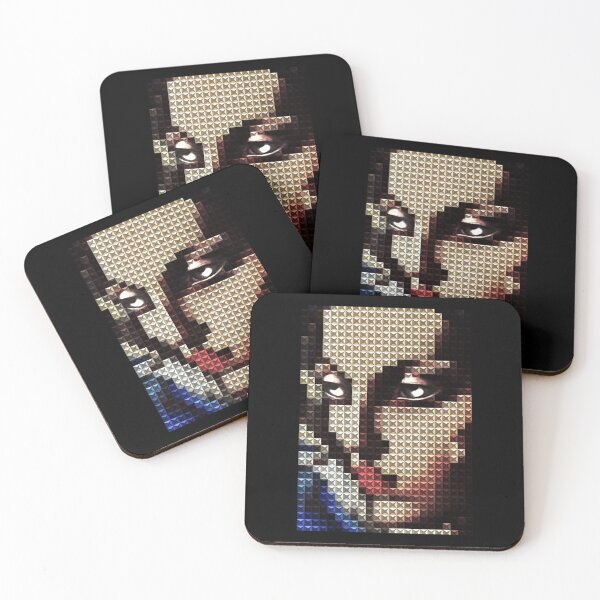 Item preview, Art Deco Mosaic Pixel Portrait Racerback Tank Top designed and sold by donnielnah.