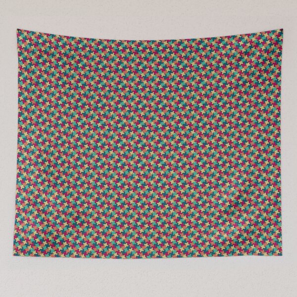 Item preview, Shuriken Seamless Pattern in Festive Color Palette - Small Pattern designed and sold by Jenny Zhang.