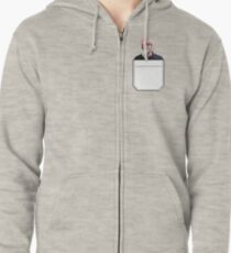 Pocket Dev Jeff Zipped Hoodie