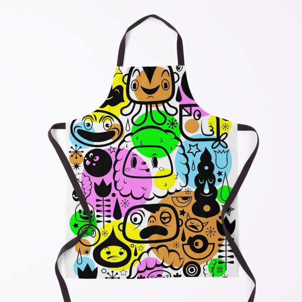 Item preview, Cute Retro Characters Doodle (Colour) designed and sold by FuRanKuStudio.