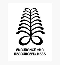 T-Shirt Adinkra Symbol: Endurance Photographic Print