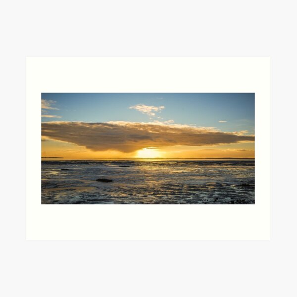 Sonnenuntergang auf Arcachon Bassin Kunstdruck