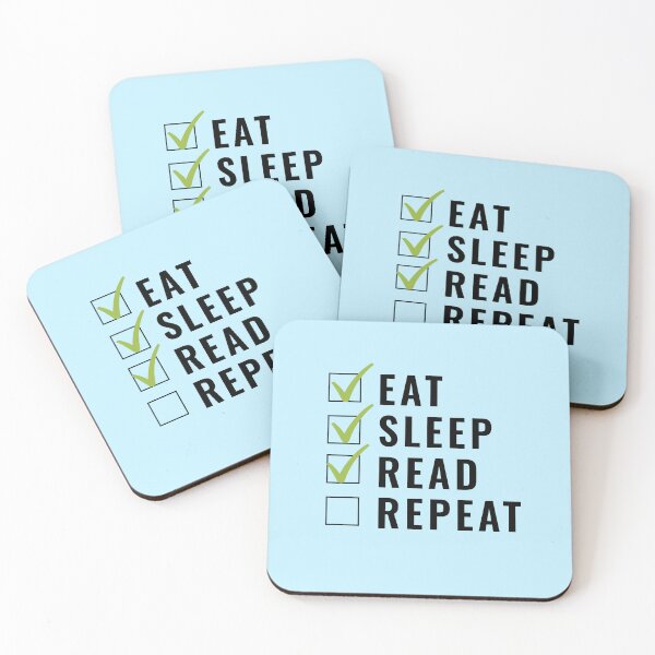 Item preview, EAT. SLEEP. READ. REPEAT FOR BOOK LOVERS designed and sold by The Bookworm Store.