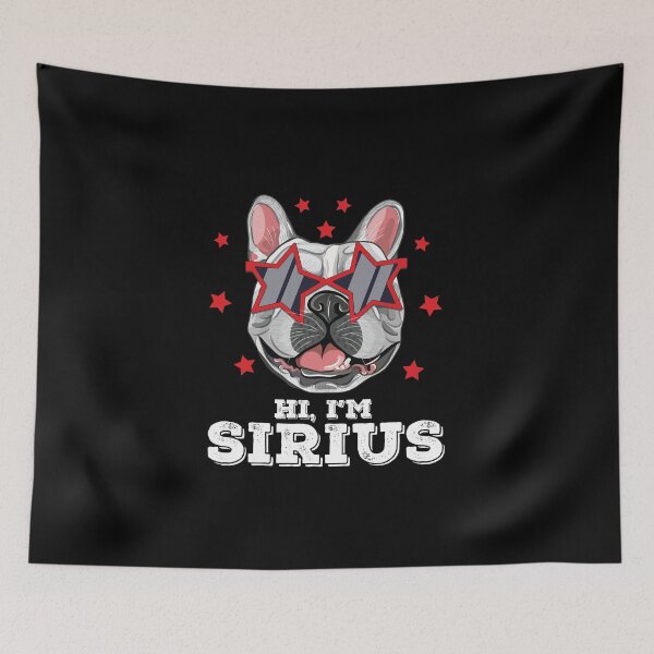 Artikelvorschau, Französische Bulldogge mit Sternenbeobachtung für einen Sirius Hund entworfen und verkauft von StrongShirts.