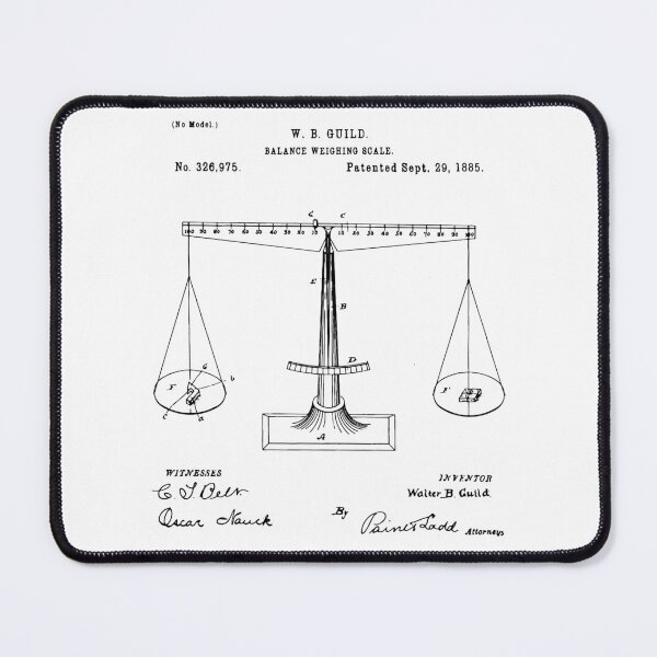 Item preview, Balance weighing scale 1885 Lawyer Gift designed and sold by anodyle.