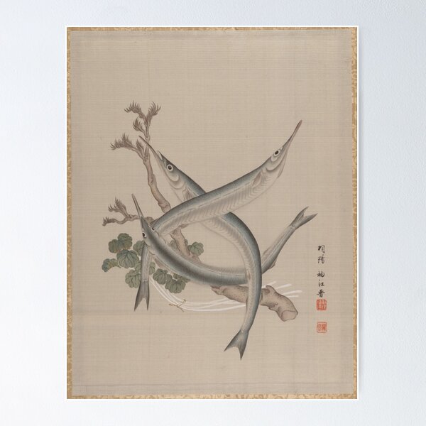 Item preview, Three Fishes and a Branch 1890-92 designed and sold by SuperMerchMan.