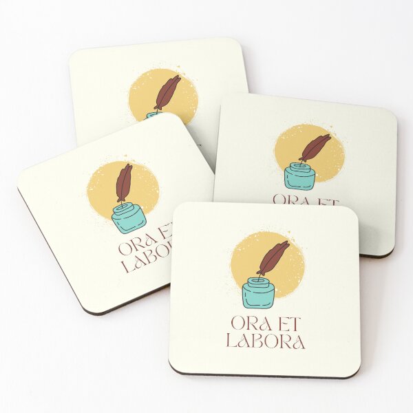 Item preview, Catholic Rule of St. Benedict Ora et Labora Latin for Pray and Work designed and sold by IceCreamMuseum.