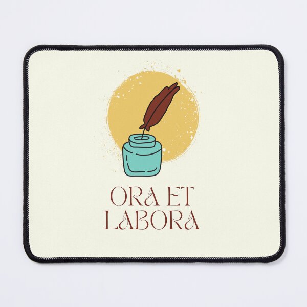 Item preview, Catholic Rule of St. Benedict Ora et Labora Latin for Pray and Work designed and sold by IceCreamMuseum.