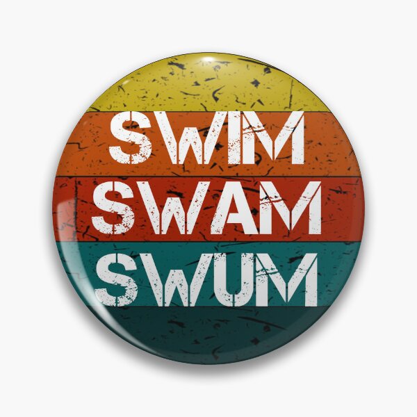 Item preview, swim swam swum Vintage Retro Gifts designed and sold by rachidhaz.