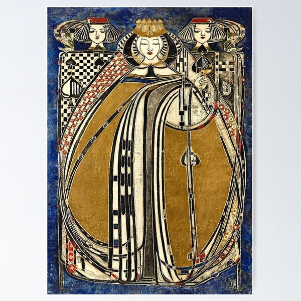 Item preview, Margaret Macdonald Mackintosh Queen of Spades designed and sold by Olivia-One.