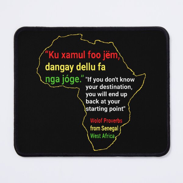Item preview, African proverbs in Wolof - Traditional Wisdom from Senegal designed and sold by Tony Cisse.