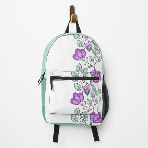 Item preview, Light Spring Striped Pattern with Vintage Floral Motifs designed and sold by lissantee.