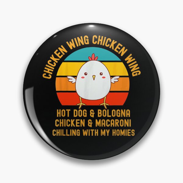 Aperçu de l'œuvre Aile de poulet rétro Aile de poulet drôle créée et vendue par GerdaShop.