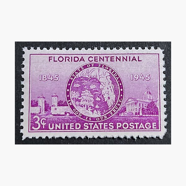 Item preview, Florida 1945 Vintage Postage Stamp designed and sold by Factory57.