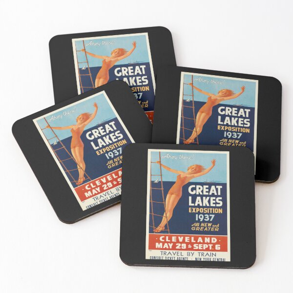 Item preview, 1937 Great Lakes Exposition Vintage Travel Poster Tank Top designed and sold by addeoovrteqt.