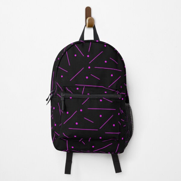 Item preview, Neon Purple Line Dot Seamless Pattern designed and sold by risingrocket.
